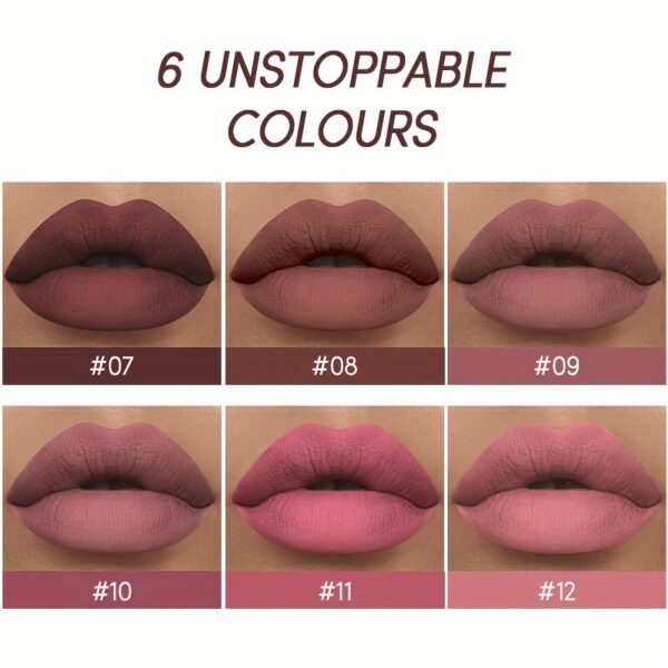Golden Box Matte Lipstick + Lip Liner Lasting Waterproof Nude Lipstick 24 Hour Waterproof Velvet Nonstick Cup Lipgloss Lip Stain Pigmented Lip Makeup Valentine's Day Gifts - Image 14