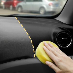 Multi-Purpose Car Restoration Wax - Plastic Parts Refurbisher, Interior Shine Enhancer, Tire Protector & Yellowing Repair for Black Vehicles