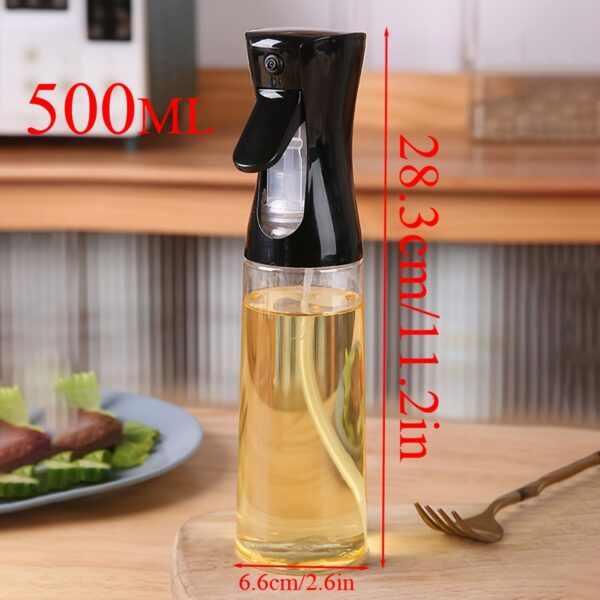 1pc, Oil Spray Bottle For Cooking, Large-capacity Oil Spray Bottle, Atomizing Household Kitchen Olive Oil, Edible Outdoor Barbecue Press-type Oil Spray Pot, Kitchen Stuff Kitchen Accessories Baking Supplies - Image 4