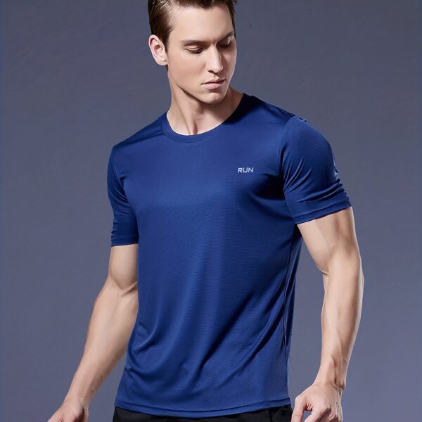 Men's Ultra-Light, Quick-Dry Sports T-Shirt - Breathable, Stretch-Fit for Running & Gym; Durable Everyday Wear - Image 17