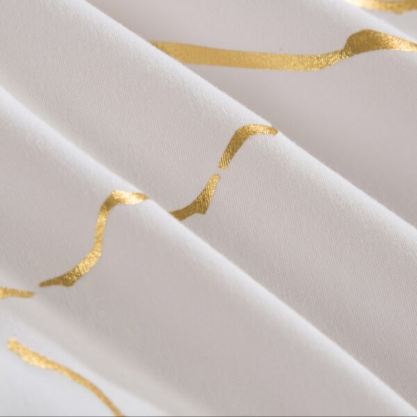 3pcs Classic Hot Stamping Texture Quilt Cover Set - Image 6