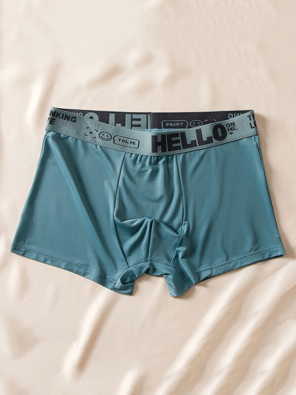 Set of 5 Men'S Solid Color Boxer Shorts - Image 9