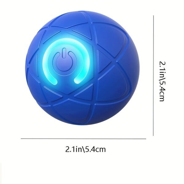 USB Rechargeable Interactive Dog Bouncing Ball Toy - Durable Thermoplastic Rubber, Suitable for All Breeds - Image 4