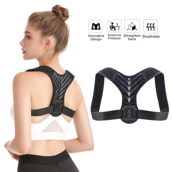 Posture Corrector for Women And Men - Adjustable Upper Back Posture Support And Shoulder Back Brace for Shoulder, Breathable And Comfortable - Image 3