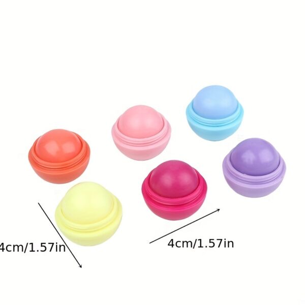 Moisturizing Lip Balm, Cute Ball-Shaped, Long-Lasting, Deep Hydration for Dry Skin, Unscented, Deep Moisturizing, Lipstick - Image 2