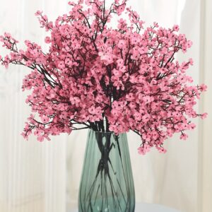 [Realistic Flowers] Artificial Flowers | 3pcs | Faux Silky | Realistic | Home Decoration, Wedding Decor, New Year Decorations, Birthday Party | Fake Flowers, 'S Breath Imitation Green Plants