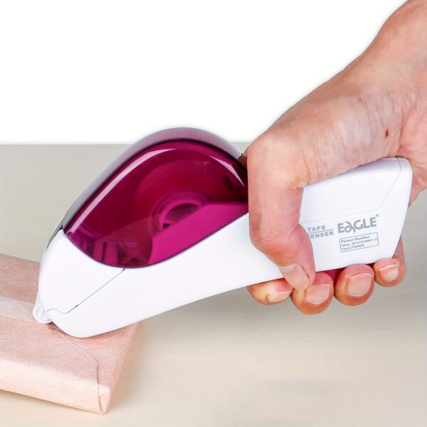 1-Roll 0.5 Inch (12 mm) and 1-Roll 0.75 Inch (19 mm) Tape Included Automatic Tape Dispenser Gun - Single Handheld Design for Efficient Gift Wrapping, Perfect for Christmas and Home Use - Free Bonus Tapes - Image 9