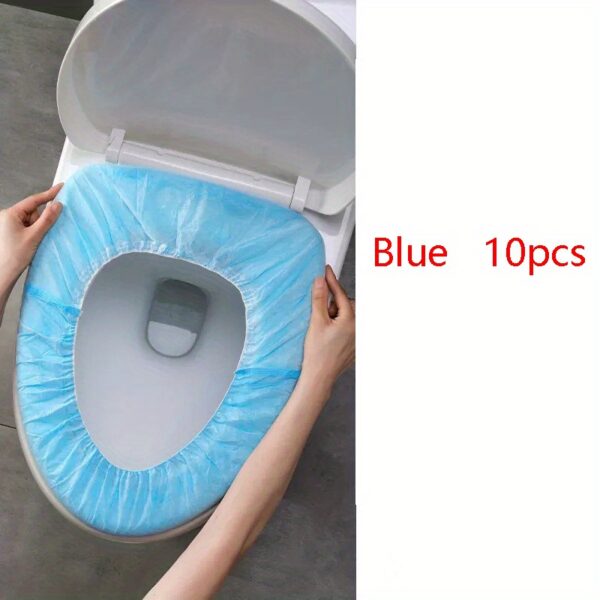 10/20PCS Disposable Toilet Seat Cover, Portable Toilet Seat Cover For Business Travel, Essential Travel Accessories For Airplanes And Camping, Bathroom Accessories, Toiletries, Teen Gifts - Image 3