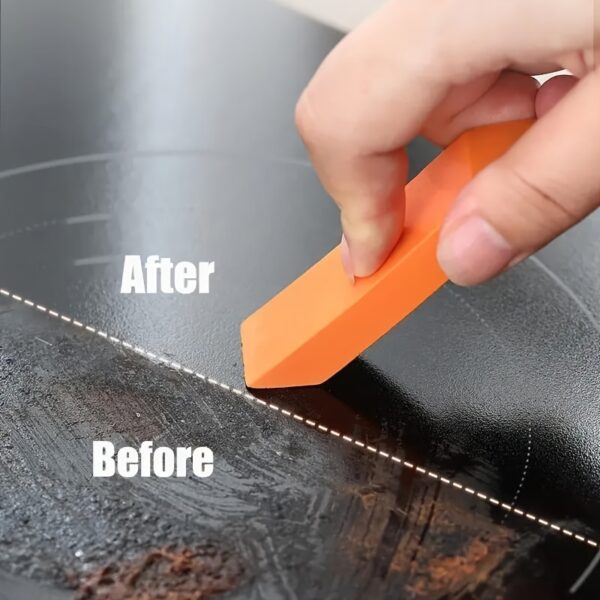 1, Magic Eraser, Stainless Steel Decontamination Artifact, Stainless Steel Faucet Scale Cleaning Eraser, Kitchen Cleaning Brush, Pot Cleaning Brush, Bathroom Mirror Wipe Eraser, Water Rust Toilet Safety Mirror Wipe Eraser, Cleaning Tool