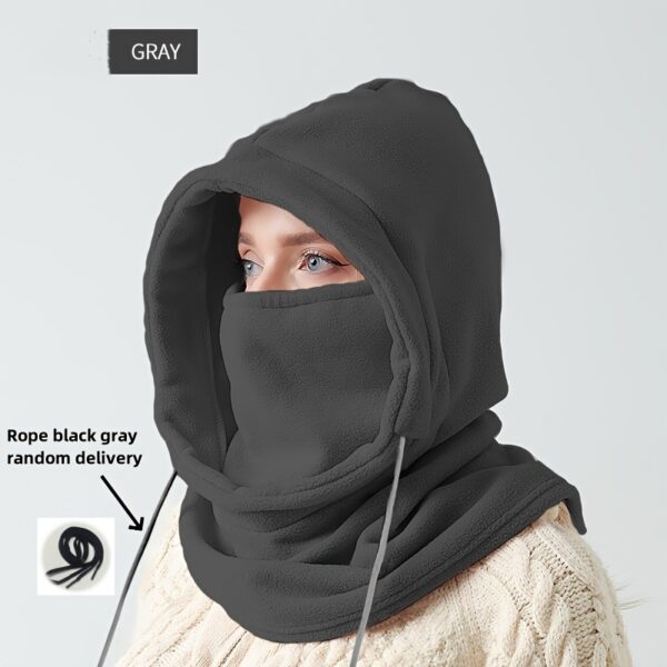 Cozy Knit Windproof Balaclava: Casual Winter Neck Gaiter Hood for Ski & Outdoor Enthusiasts