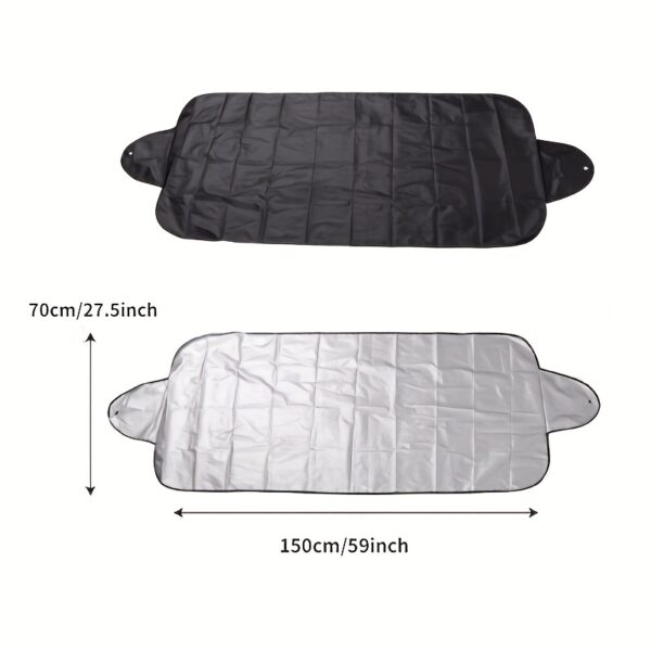 WinterGuard Deluxe - Waterproof Foldable Car Windshield Snow Cover with Sun Visor Protection Against Heavy Snow, Ice, and Frost - Compact, Portable, and Easy to Install - Image 4