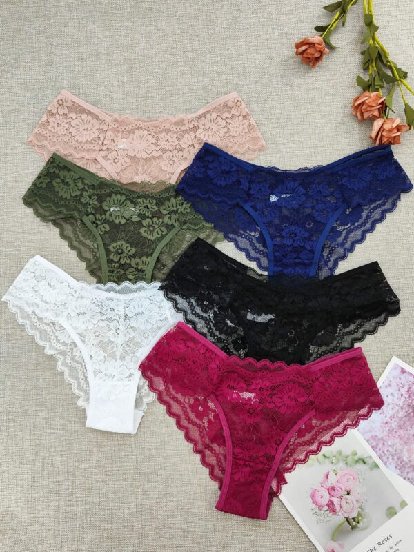 6-pack Women's Lace Triangle Underwear - Image 3