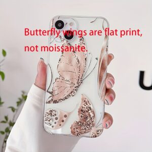 Transparent Golden Butterfly
