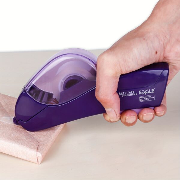 1-Roll 0.5 Inch (12 mm) and 1-Roll 0.75 Inch (19 mm) Tape Included Automatic Tape Dispenser Gun - Single Handheld Design for Efficient Gift Wrapping, Perfect for Christmas and Home Use - Free Bonus Tapes - Image 2