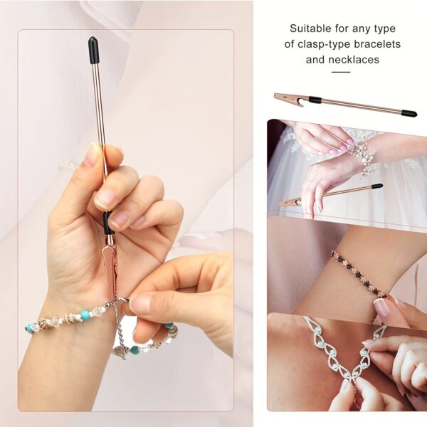 1Pc Easy-to-Use Bracelet Fastening Helper - DIY Jewelry Tool for Repair & Creation with Hook and Clip Features - Crafting Essential - Image 9