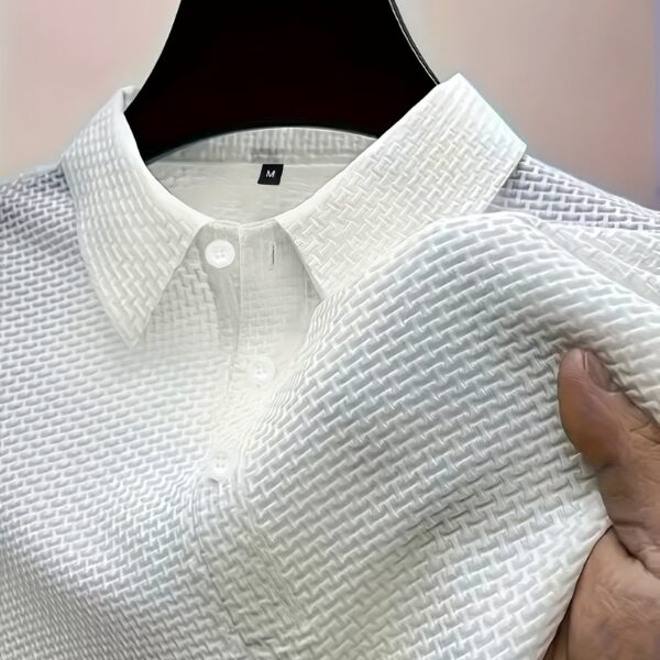 2024 New Men's Ice Sliky Fiber Sports Top - High-end Summer Short Sleeve, Versatile for Golf, Fishing, Basketball, Camping, Gym, Swimming, and Beach - Image 11