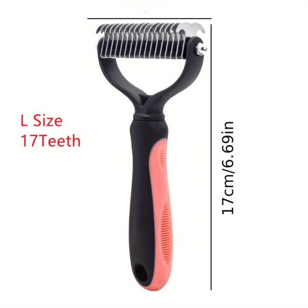Premium Pet Hair Knot Cutter Comb - Dual-Action Grooming Tool for Effortless Mat Removal - Safe & Effective on Dogs and Cats - Ideal for All Fur Types - Image 13
