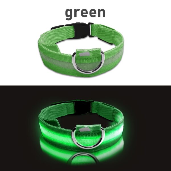 LED Glow-In-The-Dark Pet Collar for Small And Medium Dogs - Keep Your Pet Safe And Visible During Night Walks, Mild - Image 11