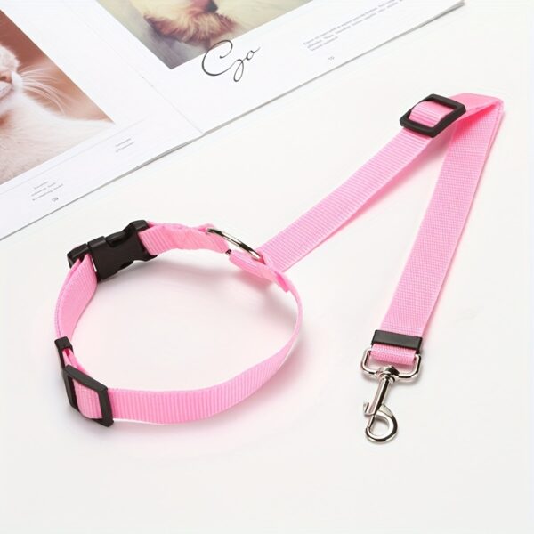 1pc Dog Seat Belt For Vehicle Secure, Pet Car Tether Safety Leash For Dogs In Vehicles, Dog Seatbelt Tether, Dog Seat Belt Buckle, Dog Car Seat Belt Christmas Gift - Image 5