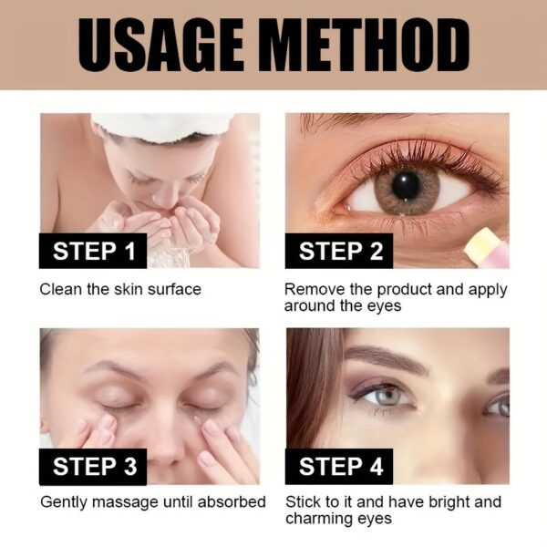 Caffeine Eye Cream Stick 3g Plant Extract Ingredients Gently Absorb Deep, Nourish Skin, Improve Fine Lines, Relieve Under-Eye Bags, Dark Circles, Lighten Eye Skin, Increase Elasticity And Make Skin Younger - Image 10