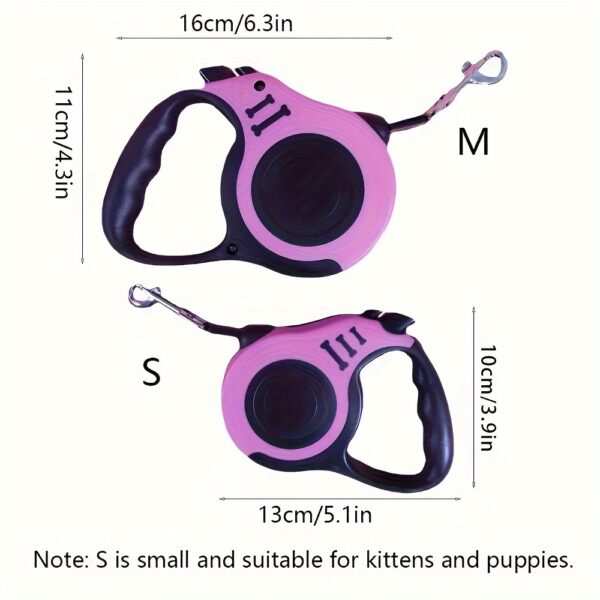 Durable Double Switch Retractable Pet Leash For Dogs - Easy Control And Comfortable Grip - Image 2