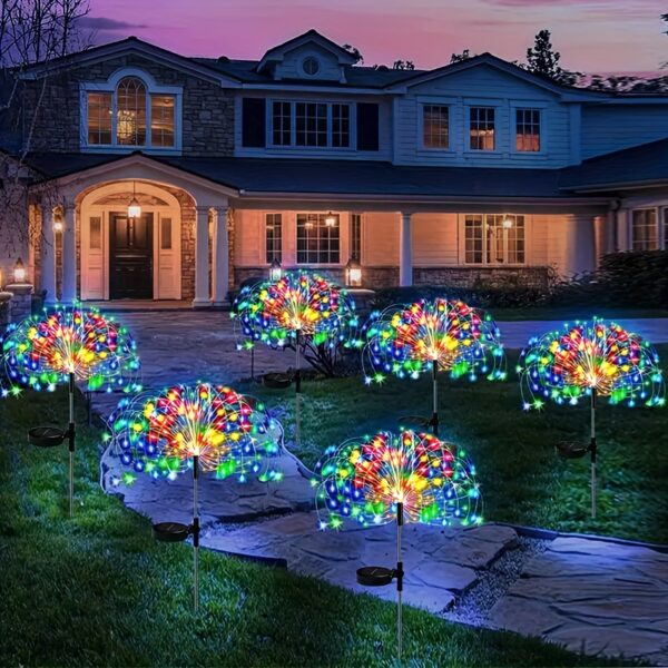 Fireworks Lights Outdoor, Solar Firework Lights Outdoor IP65 With 8 Lighting Modes Firework Solar String Lights For Garden Patio Backyard Decor 420LED/300LED/200LED/150LED/60LED - Image 4