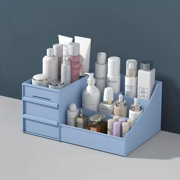 Makeup Organizer for Vanity Large Capacity Desk Storage with Drawers  Holder for Cosmetics, Skincare, Eyeshadow, Lotions, Lipstick, Nail Polish and Jewelry in Bathroom Bedroom Countertop - Image 10
