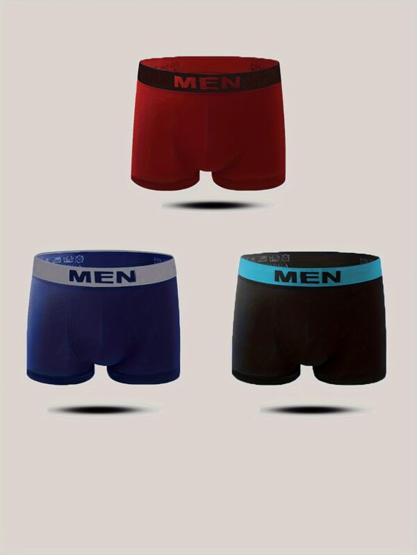 1/3/6 Pcs Men's Breathable Quick-drying Boxer Underwear High Elasticity And Skin-friendly Material Adult Underwear Men's Casual Sports Underwear Suitable For S/M/L Size - Image 7