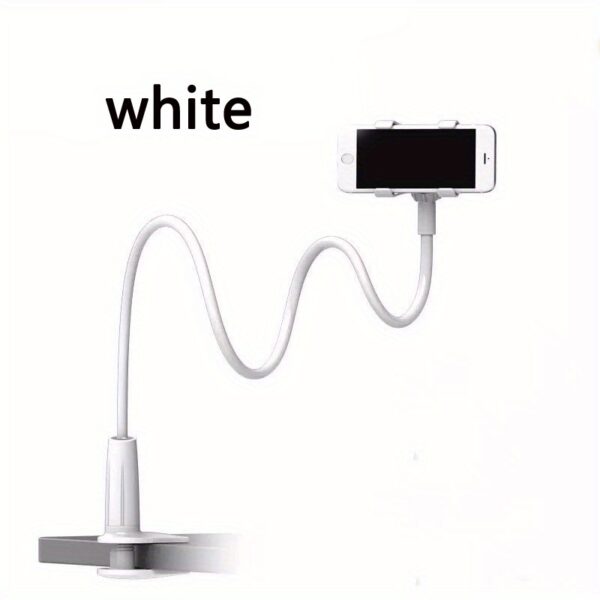 Gooseneck Phone Holder Bed Flexible Arm, Overall Length 75.01 Cm, 360 Adjustable Clamp Clip, Overhead Cell Phone Mount Stand For Bed, Desk, All Cellphone - Image 7