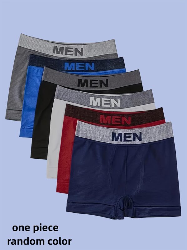 1/3/6 Pcs Men's Breathable Quick-drying Boxer Underwear High Elasticity And Skin-friendly Material Adult Underwear Men's Casual Sports Underwear Suitable For S/M/L Size