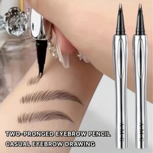 Dual-Ended Eyebrow Pencil - Quick Shape, Ultra-Fine Natural Look, Waterproof & Sweatproof, Smooth Even Flow, Beginner-Friendly, for All Skin Types