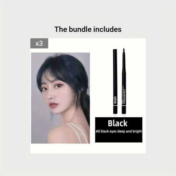 Long-lasting Waterproof Eyeliner Pencil With High Pigment For Women, Gentle On Eyes Skin, Makeup Tool - Image 7