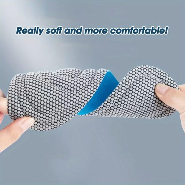 1 Pair Ultra-Comfort 5D Memory Foam Orthopedic Insoles for Men and Women - Anti-Odor, Sweat-Absorbing, Massage, and Arch Support for Running, Sports, and Daily Wear - Breathable, Ergonomic, and Anti-Fatigue Foot Care Solution - Image 2