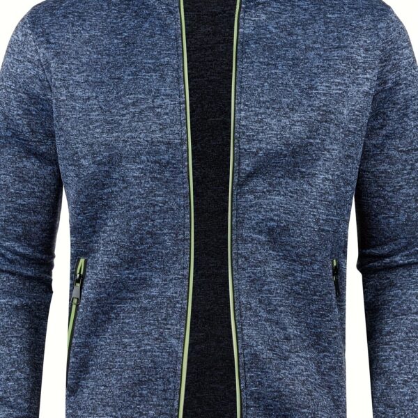 [Full Zip Up Cardigan Sweater] Elegant Mid Stretch Cardigan, Men's Casual Full Zip Up Cardigan Sweater Coat For Fall Winter - Image 11