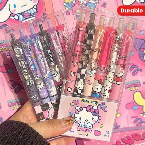 Hello Kitty Kuromi Durable Authorized Charm - Stylish Premium Ballpoint Pen with Colorful Anime Pattern for Office & School - Perfect Gift for Fans - Image 9