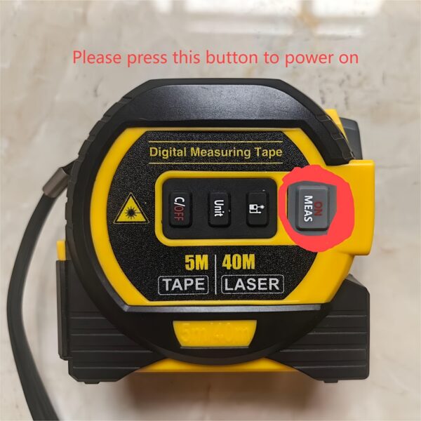 MIGPRC High-Precision Laser Rangefinder & Steel Tape Measure - Non-Waterproof, Alkaline Battery Powered - Image 6