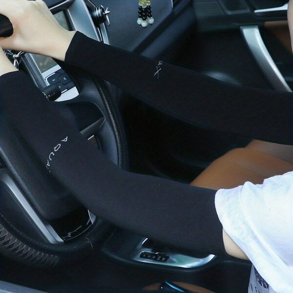 2pcs Women's Ice Sliky Fiber Fabric Arm Sleeve Cooling Hand Covers for Running, Fishing, Cycling - Image 16