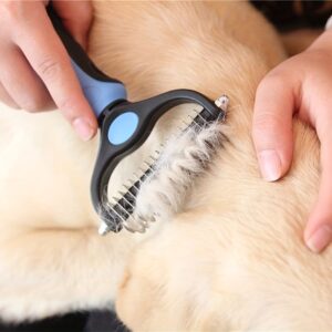 Premium Pet Hair Knot Cutter Comb - Dual-Action Grooming Tool for Effortless Mat Removal - Safe & Effective on Dogs and Cats - Ideal for All Fur Types