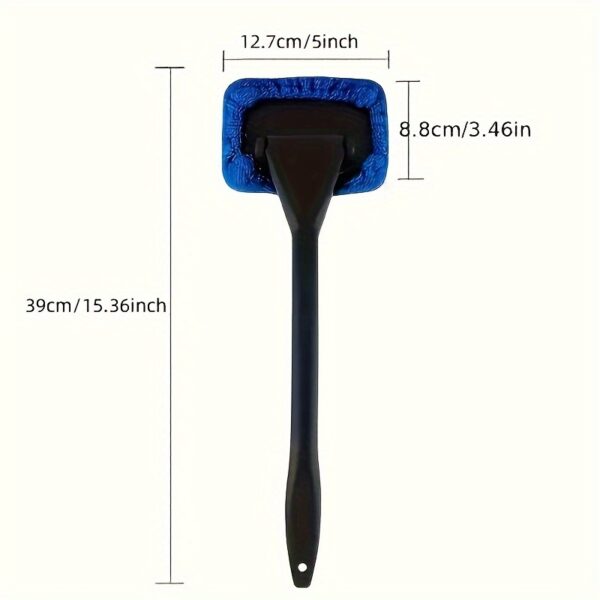 Car Glass Cleaning Brush, Interior Cleaning Mirror Cleaning Brush Window Windshield Cleaning Tool - Image 5