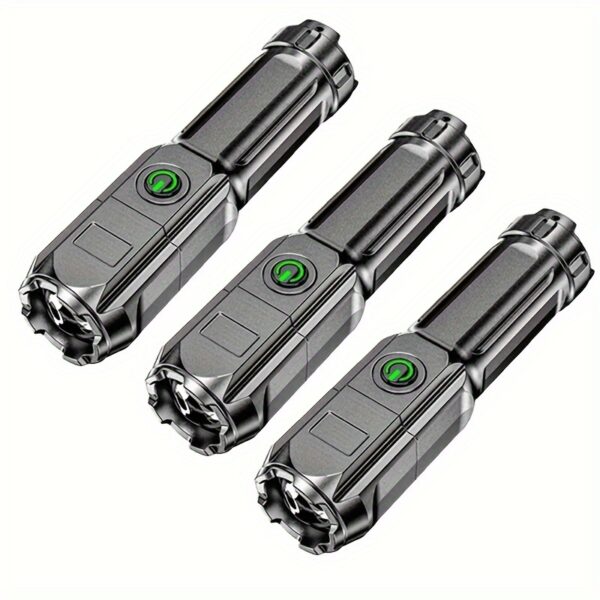 1pc Portable Zoom Flashlight - Powerful Outdoor Lighting for Household and Camping Use - Image 5