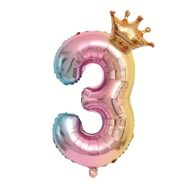 [2pcs Rose Gold Foil Balloons] 2pcs/set Rose Gold Aluminum Foil Balloons | New Year's Birthday Party, Wedding, Graduation Ceremony, Gift Party, Carnival, Anniversary Background Decoration, Digital - Image 8