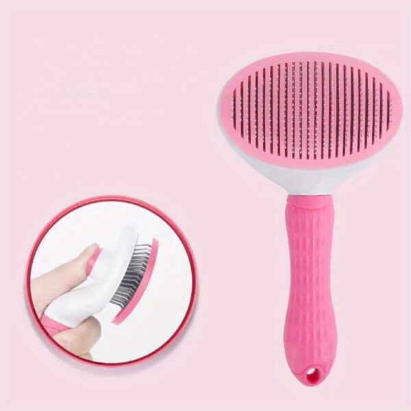1pc Cat Comb Hair Removal Hair Comb Float Hair Cleaning Hair Removal Cleaner One-Click Hair Removal Dog Comb Needle Comb - Image 3