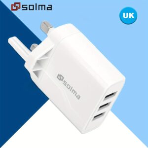 3 USB Ports Charger 3USB Ports Multi Power Adapter Portable Travel Wall AC Charger UK Plug For IPhone Android