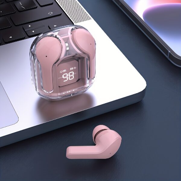 Transparent Wireless Earbuds Wireless 5.3 Headphones with ENC Noise Canceling Earphones, HiFi Dual Stereo Microphone Mini In-Ear Earbuds with Charging Case And LED Digital Display Sports Headset, Wireless Earbuds, Noise Canceling, HiFi, Sports Headset - Image 11