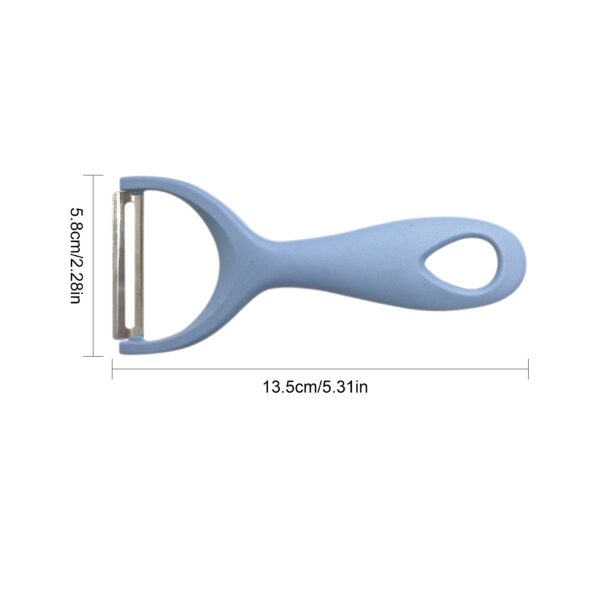Stainless Steel Peeler, Ergonomic Handle, Easy Grip, Durable Kitchen Tool, Food-Safe Polypropylene Body, for Potatoes, Cabbage, Melons, Dishwasher Safe - Image 4