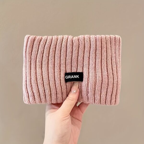 Soft Embrace, Elegant Knit Headband for Women - Cozy Ear Warmer, Solid Color, Cotton, Fashionable Winter Accessory - Image 5