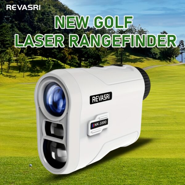 REVASRI Golf Rangefinder with Slope & Pin Lock Vibration - 914.4meter Laser Range Finder, External Slope Switch (Tournament Legal), Rechargeable Battery, Flag Lock, Straight-Line Distance Measurement for Golfers & Beginners - Image 3