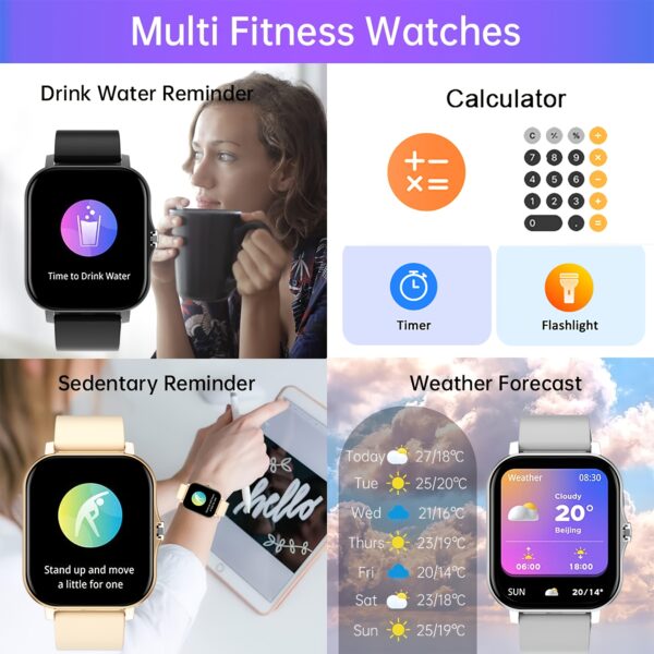[1.83" Touch Dual Strap Smart Watch] HOT 2024 New 1.83 Inch Touch Dual Strap Men's And Women's Sports Outdoor Smart Watch, Can Make/receive Calls, Step Calorie Exercise Tracker, Call Information Reminder, Multi-function Smart Watch, Wireless Connection Fo - Image 10