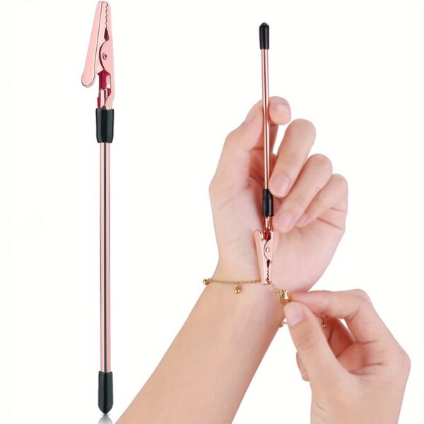 1Pc Easy-to-Use Bracelet Fastening Helper - DIY Jewelry Tool for Repair & Creation with Hook and Clip Features - Crafting Essential - Image 8