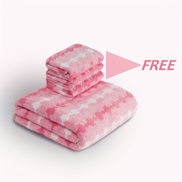 1pc Extra Large Bath Towel for Woman Ultra Soft Ultra Absorbent Quick Drying, Wash Cloths - Image 9